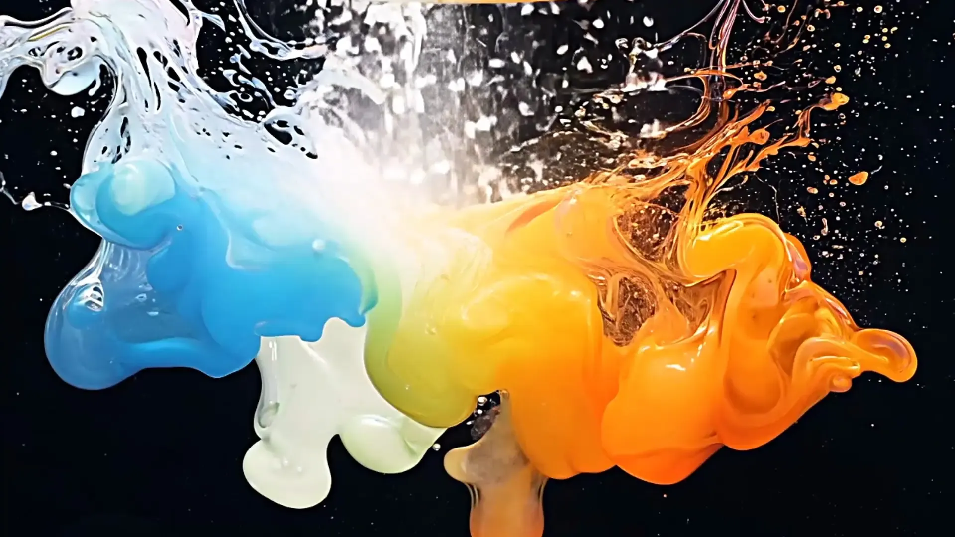 Color Fluid Splash Overlay for Titles Animation